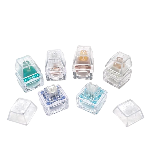 高特水蜜桃V2奶油黄pro金粉轴汤姆轴奶茶轴钥匙扣机械键盘试轴器 - 图3