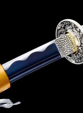 龙泉市刀剑高锰钢烤蓝日式指挥刀