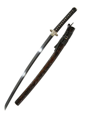 日本刀T10钢覆土烧刃镜面研磨长刀武士刃居合道打刀katana未开刃