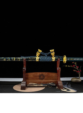 外贸手工忍者直刀日本刀一体长刀