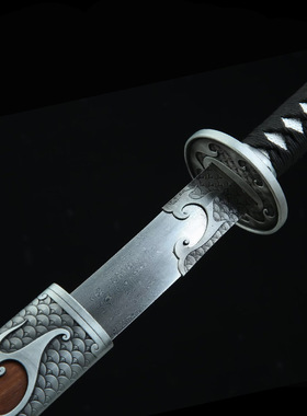 绣春刀剑一体唐横刀花纹钢手工