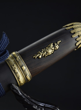 龙泉市刀剑花纹钢手工锻打短唐