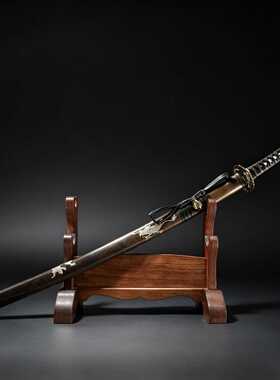 银龙打刀手工扭转纹日本刀铜鞘雕刻刀剑一体katana武士刃未开刃