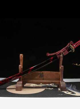 一体长刀T10钢覆土烧刃日本武式刀龙泉刀剑手工武士刃打刀未开刃