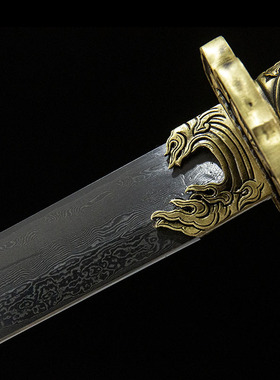 龙泉市刀剑赤焰唐横刀手工锻打