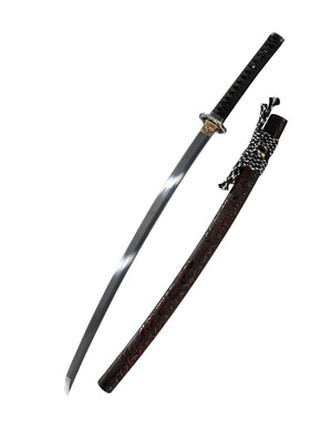 外贸手工锻打高锰钢日本刀一体