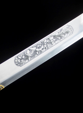 龙泉市刀剑高锰钢一体金属柄牛尾