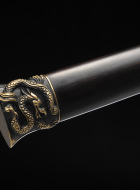 龙泉市刀剑花纹钢烧刃一体宝剑