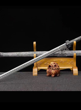 汉剑手工一体锻打唐横刀剑双手剑