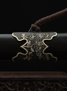 龙泉市刀剑黑檀木太极剑一体