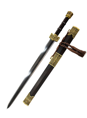 白起战剑八面汉剑纯铜装具宝剑