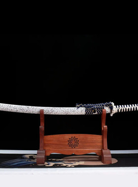 白荷打刀锻打紫色刀刃长刀日本