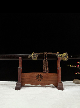 麒麟战剑锻打扭转花纹钢汉剑镇宅