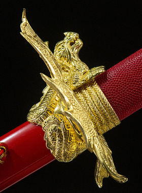 卧龙打刀金色龙长日本刀动漫