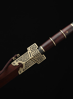 龙泉市刀剑花纹钢八面春秋汉剑