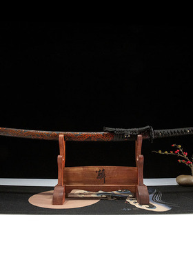 手工日本刀一体长刀碳素钢镀钛打刀东洋居合道武士刃katana未开刃