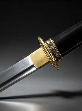 东洋胁差wakizashi日本刀武士短刀手工锻打高锰钢居合小刀未开刃