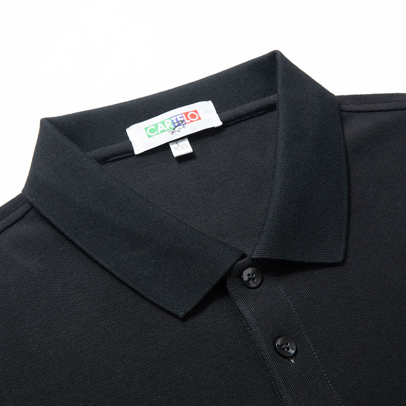 鳄鱼男短袖宽松翻领纯色全棉polo衫 致简服饰T恤