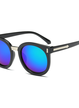 圆脸明星款个性风韩国眼睛太阳镜