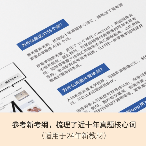 【百词斩旗舰店】全新版高中英语词汇高考高分词汇图文联想记忆法备考2027年高考单词书 高频核心超纲词汇单词书 百词斩高考备考 - 图0