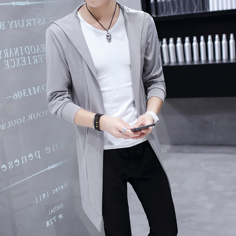 2019春夏中长款韩版学生修身褂披风 heheman风衣