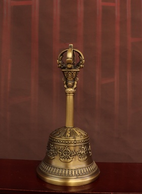 黄铜金刚铃九五股杵八宝三清铃