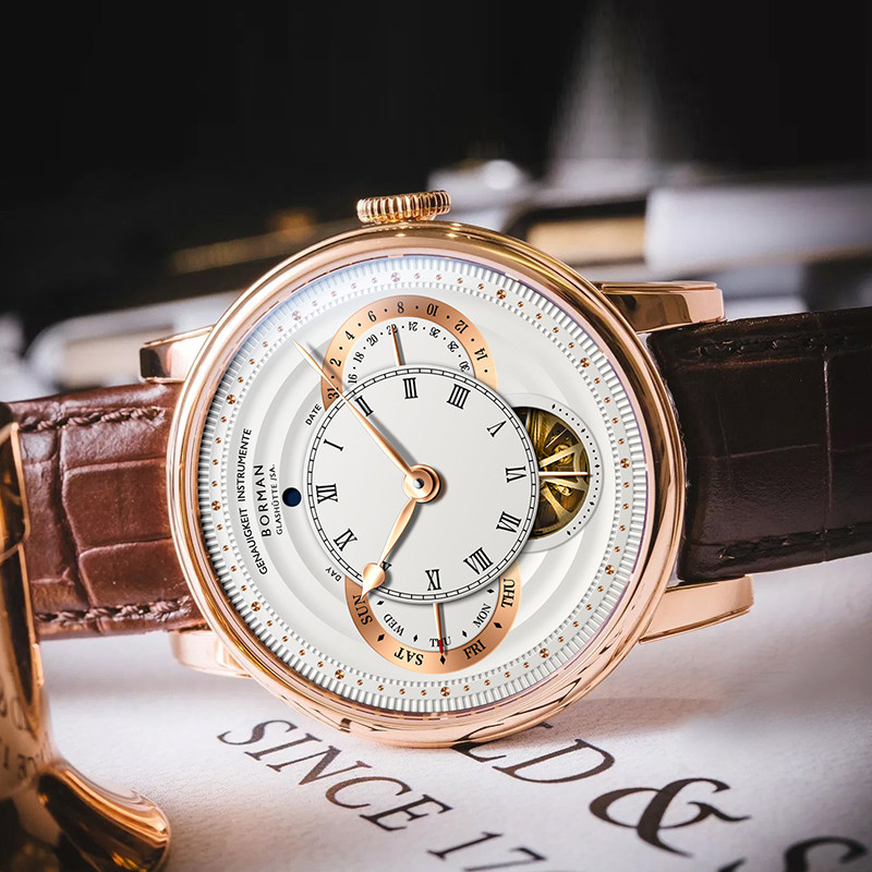 柏曼镂空男潮全自动防水2020机械表 borman国产腕表