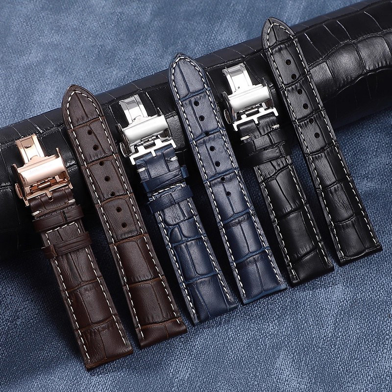 isely适用浪琴名匠表带月相康卡斯瑰丽真皮蝴蝶扣手表带男 L2系列,淘宝优惠券,粉丝福利购,淘宝优惠卷