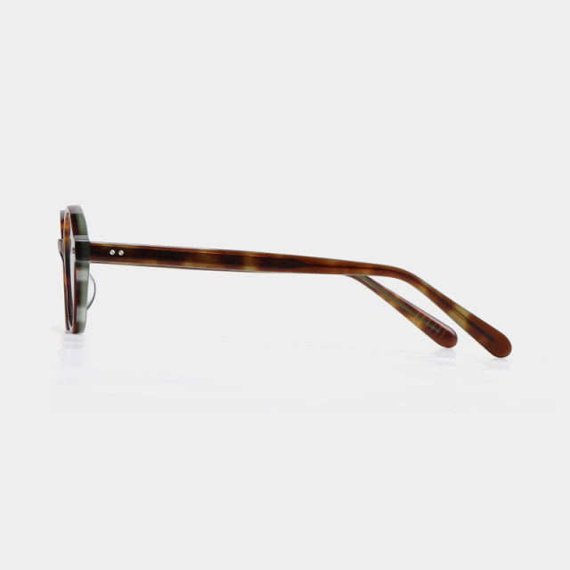 Nerd dowdy glasses tortoiseshell round frame
