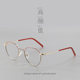Niche retro color-blocked round-frame glasses for myopic women, which can be equipped with plain makeup, large frames, slimming, and ultra-light glasses frames