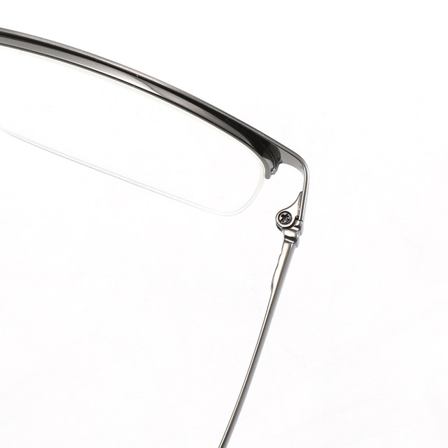 Business ultra-light half-titanium half-rim glasses with prescription