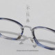 Japanese handmade medium gold glasses frame, retro handmade square frame glasses, personalized men's ultra-light titanium frame myopia glasses frame