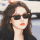 Retro Hong Kong style cat eye sunglasses jennie same style
