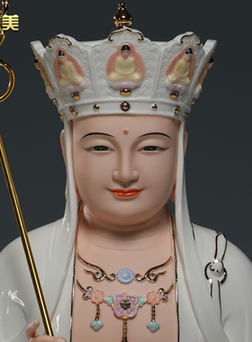 微美陶瓷12至19寸地藏王佛像摆件