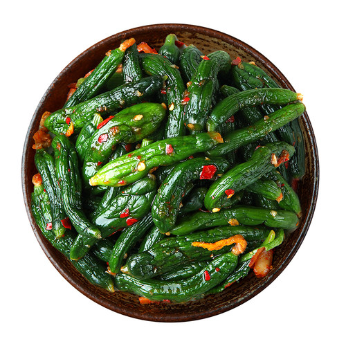 崔奶奶香辣小黄瓜300g 东北特产延边朝鲜族泡菜酱黄瓜香辣黄瓜 - 图3