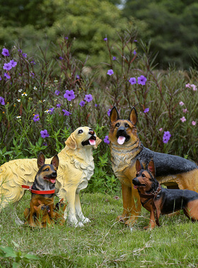 仿真柴犬落地摆件家居装饰动物