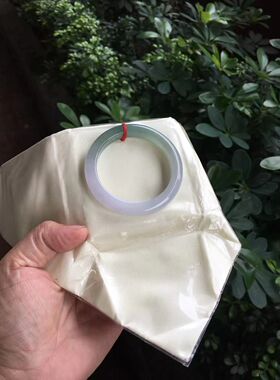 缅甸A货保真正品冰种紫罗兰圈口49-50扁条翡翠手镯女款手镯半山水