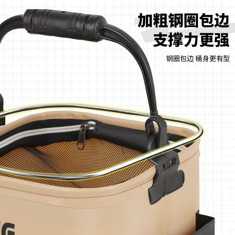 打水桶多功能可折叠装鱼桶路亚野钓鱼护便携耐磨手提桶车载洗车桶,淘宝优惠券,粉丝福利购,淘宝优惠卷