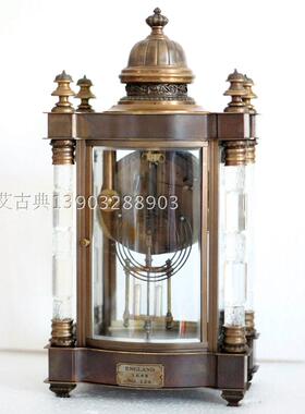 2016景工新品 别墅样板间会所 摆设纯铜欧式机械四明钟