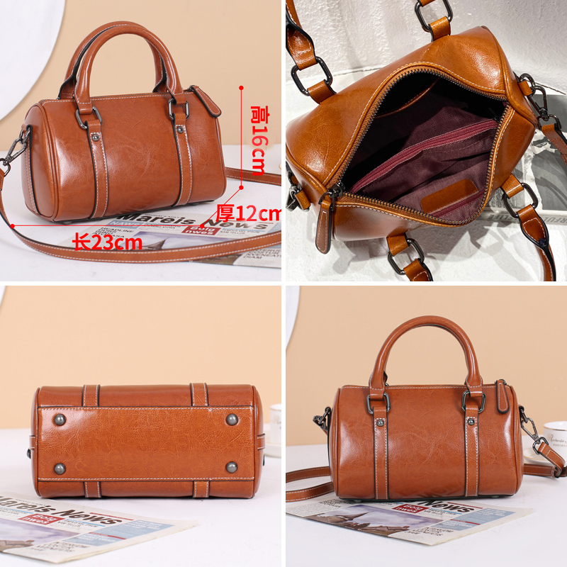 2023春新款真皮休闲大容量手提小包 丝芙伦女士包袋