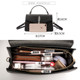 Fashion new temperament genuine leather cross-body handheld small square bag