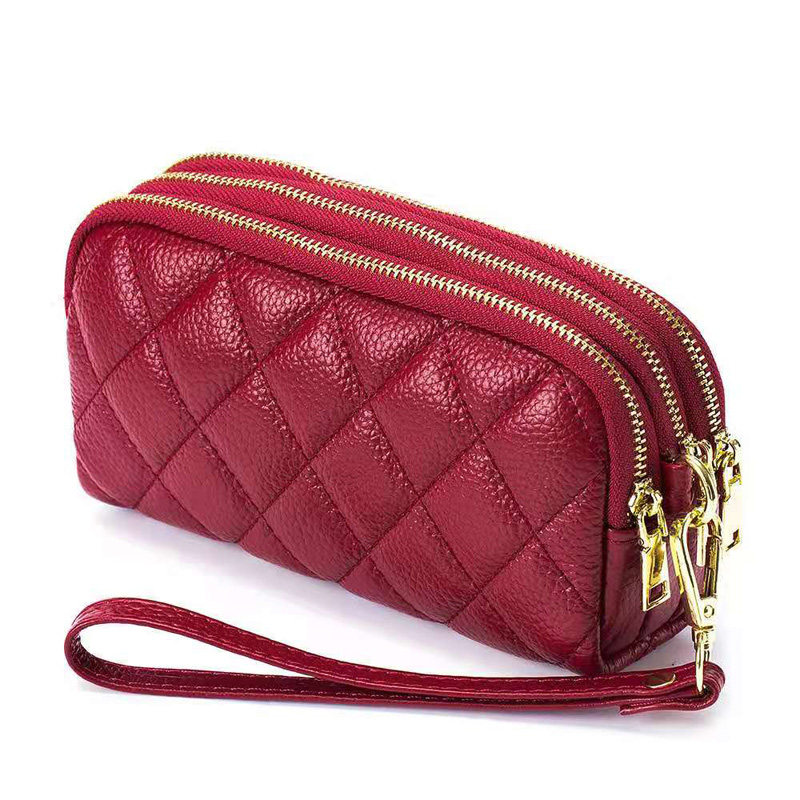 时尚三层大容量真皮买菜女三零钱包 丝芙伦女士包袋