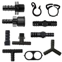 PE pipe drip irrigation with micro-spray irrigation straight through elbow three-way choke plug with micro-spray pipe joint