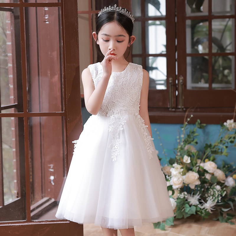 女童连衣裙夏装白色公主裙小女孩夏季2025新款儿童装洋气裙子纱裙 - 图2