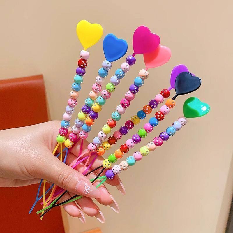 儿童糖果色拉发针女童小号编发工具不伤发不扯发爱心串珠拉发神器,淘宝优惠券,粉丝福利购,淘宝优惠卷