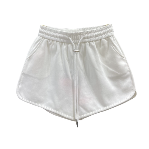 休闲运动短裤女2025夏季新款松紧腰抽绳宽松显瘦辣妹A字阔腿热裤 - 图3