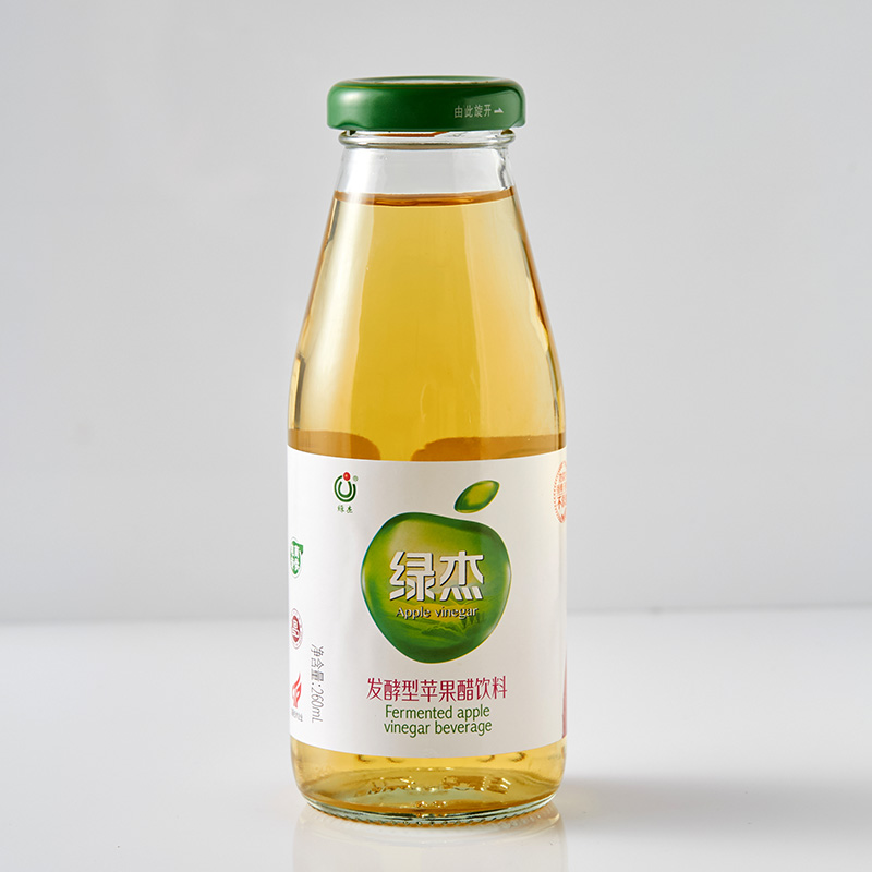 绿杰苹果醋饮料260ml*12瓶整箱装饮品发酵型果醋无蔗糖0脂肪饮料 - 图3