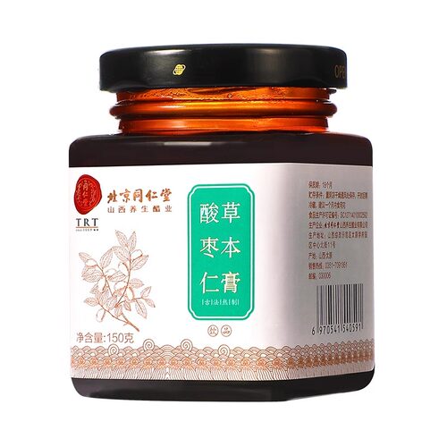 北京同仁堂酸枣仁膏百合茯苓茶桑葚阿胶草本膏方酸枣仁官方旗舰店 - 图1