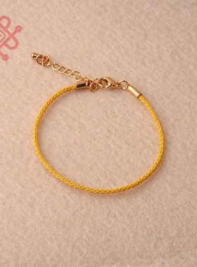 编织金丝米兰线红手绳百搭延长链