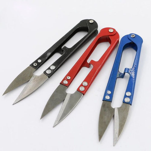 手工小剪刀家用U型剪刀 DIY编绳饰品首饰制作剪刀纱剪缝纫剪线头 - 图1